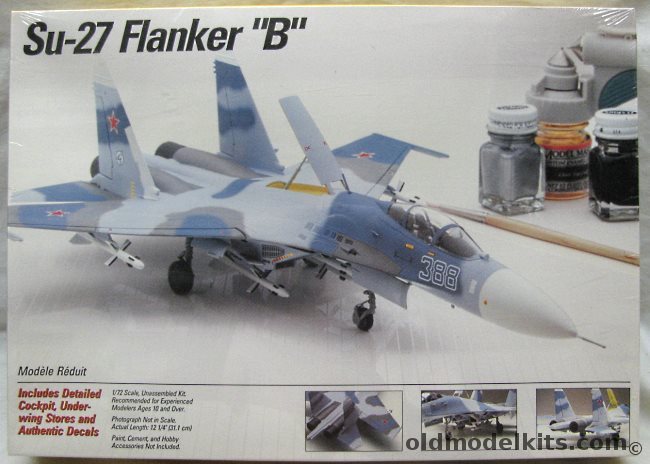 Testors 1/72 Su-27 Flanker 'B', 655 plastic model kit